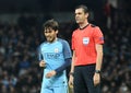 David Silva and Viktor Kassai