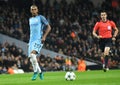 Fernandinho of Manchester City in Action Royalty Free Stock Photo