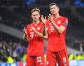 Joshua Kimmich and Robert Lewandowski Royalty Free Stock Photo