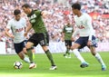 Ben Davies, Dele Alli and Stephan Lichsteiner