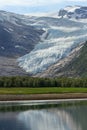 Engabreen arm of Svartisen glacier the Black Glacier