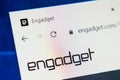Engadget.com Web Site. Selective focus. Royalty Free Stock Photo