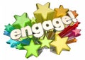 Engage Interact Involve Communicate Stars