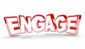 Engage Join Interact Get Involved Word Royalty Free Stock Photo
