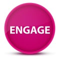 Engage luxurious glossy pink round button abstract Royalty Free Stock Photo