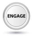 Engage prime white round button Royalty Free Stock Photo