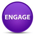 Engage special purple round button Royalty Free Stock Photo