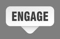 engage sticker. engage sign isolated on gray background Royalty Free Stock Photo