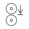 Engage upper roller contact symbol