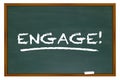 Engage Word Chalk Board Learn Interaction Involvement