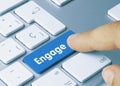 Engage - Inscription on Blue Keyboard Key Royalty Free Stock Photo