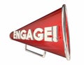 Engagement Bullhorn Megaphone Communication Word