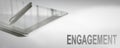 ENGAGEMENT Business Concept Digital Technology. Graphic Concept. Royalty Free Stock Photo