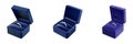 Engagement Ring Box Set Isolated on Transparent Background Royalty Free Stock Photo