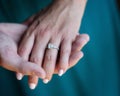 Engagement Ring hand in hand
