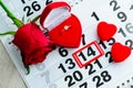 engagement ring, heart, calendar, February 14, a gift for Valent