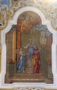 Engagement of the Virgin Mary, fresco in the church of Our Lady of the Snow in Kutina, Croatia