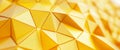 An engaging close-up view captures a striking yellow geometric pattern featuring interconnected triangular shapes. The intricate Royalty Free Stock Photo