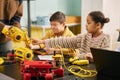 Engaging in Robotics Activity During Group Learning Session Royalty Free Stock Photo