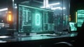 An engaging view of a virtual security console illustrating realtime data protection updates with highlighted 5G