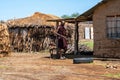 ENGARE SERO. TANZANIA - JANUARY 2020: Indigenous Maasai in Traditional Village. Maasailand is the area in Rift Valley