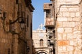 StraÃen und Gassen in der Altstadt von Jerusalem, heilige Stadt fÃ¼r Christen, Juden und Muslime