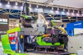 Engel Electric hydraulic injection molding machine at trade show