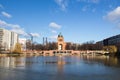 Engelbecken pond berlin germany Royalty Free Stock Photo