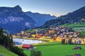 Engelberg, Switzerlan with Eugenisee Lake Royalty Free Stock Photo