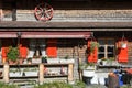 Farmhouse over Engelberg on the Swiss alps