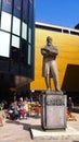 Statue of Friedrich Engels outside the Home Cultural Centre in Manchester, England Royalty Free Stock Photo