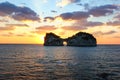 Engetsu Island, a popular tourist destination in Wakayama, Japan