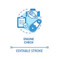 Engine check concept icon