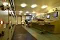 Engine control room on the average size container vessel