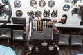 Engine Controls in the cockpit of an old airplane Royalty Free Stock Photo