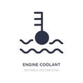 engine coolant icon on white background. Simple element illustration from Shapes concept Royalty Free Stock Photo