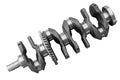 Engine crankshaft on a white background