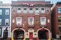 Engine 50 fire statation Historical brick building in Charlestow Royalty Free Stock Photo