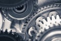 Engine gear wheels, transportation background Royalty Free Stock Photo