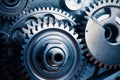 Engine gears wheels Royalty Free Stock Photo