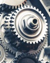 Engine gears wheels Royalty Free Stock Photo