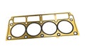 Engine head gasket in gold, vector illustration on white background Royalty Free Stock Photo