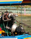 Engine of longtail boat in Bangkok