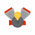 Engine Motor icon vector image. Royalty Free Stock Photo