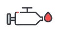 Engine Oil Check Light Vector Icon for Car Maintenance, vector design Generative AI Royalty Free Stock Photo