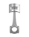 Engine part - Piston isolated on white Royalty Free Stock Photo
