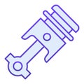 Engine piston flat icon. Auto piston blue icons in trendy flat style. Car part gradient style design, designed for web