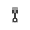 Engine piston vector icon Royalty Free Stock Photo