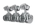 Engine pistons and crankshaft on white background. Isolated 3d illustration Royalty Free Stock Photo