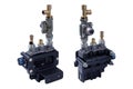Solenoid valve pneumatic system of the engine of the truck